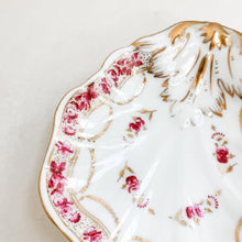 Load image into Gallery viewer, Vintage Hand Painted Floral and Gold Dish
