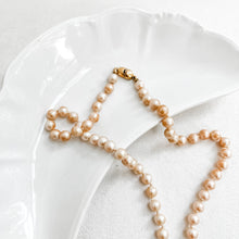 Load image into Gallery viewer, Vintage Champagne Pearl Necklace
