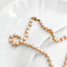 Load image into Gallery viewer, Vintage Champagne Pearl Necklace
