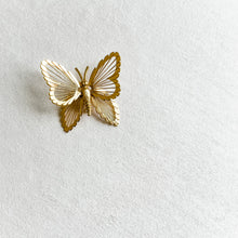 Load image into Gallery viewer, Gold Butterfly Brooch
