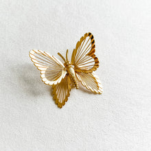 Load image into Gallery viewer, Gold Butterfly Brooch
