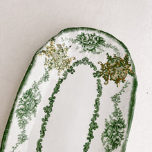 Load image into Gallery viewer, Green and Gold Decorative Tray
