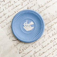 Load image into Gallery viewer, Blue Wedgwood Sailboat Butter Pat
