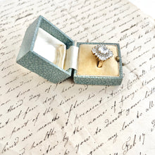 Load image into Gallery viewer, Antique Light Blue Ring Box | Vintage Engagement Ring Box | Romantic Proposal Keepsake
