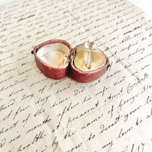 Load image into Gallery viewer, Antique Heart Ring Box | Vintage Engagement Ring Box | Romantic Proposal Keepsake
