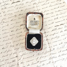 Load image into Gallery viewer, Antique Square Tortoise Ring Box | Vintage Engagement Ring Box | Romantic Proposal Keepsake
