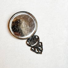 Load image into Gallery viewer, Small Vintage Silver Hand Mirror

