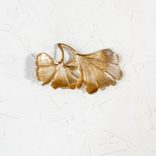 Load image into Gallery viewer, Gold Ginkgo Leaf Botanical Trinket Dish

