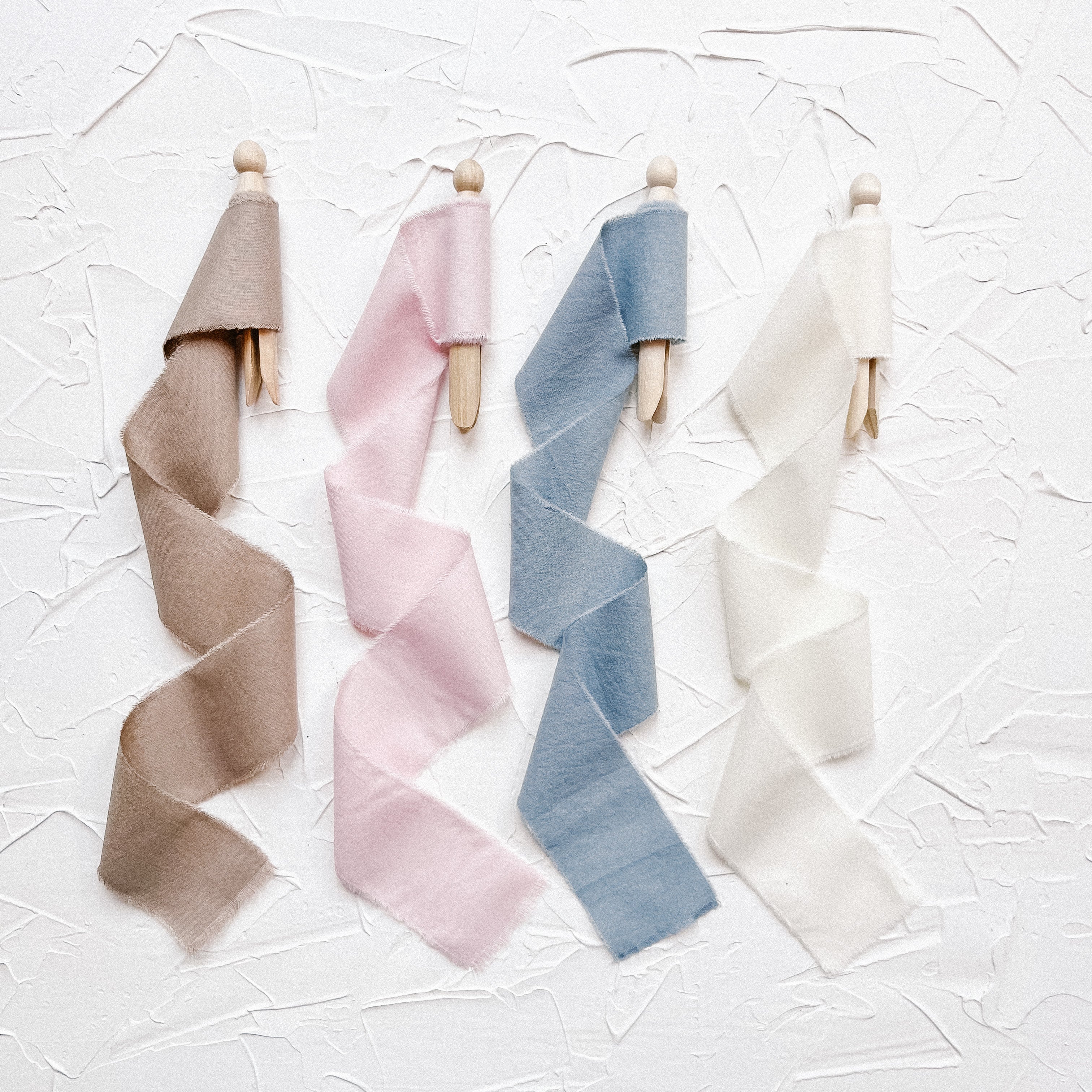 Linen Frayed Edge Ribbon for Weddings Photographer Flay Lay Styling Pr ...