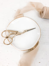 Load image into Gallery viewer, Vintage Gold Scissors Antique Photography Styling Prop for Flat Lays
