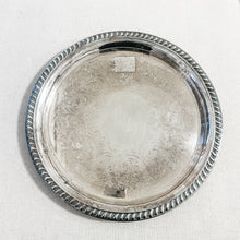 Load image into Gallery viewer, Vintage Silver Plated Round Decorative Tray
